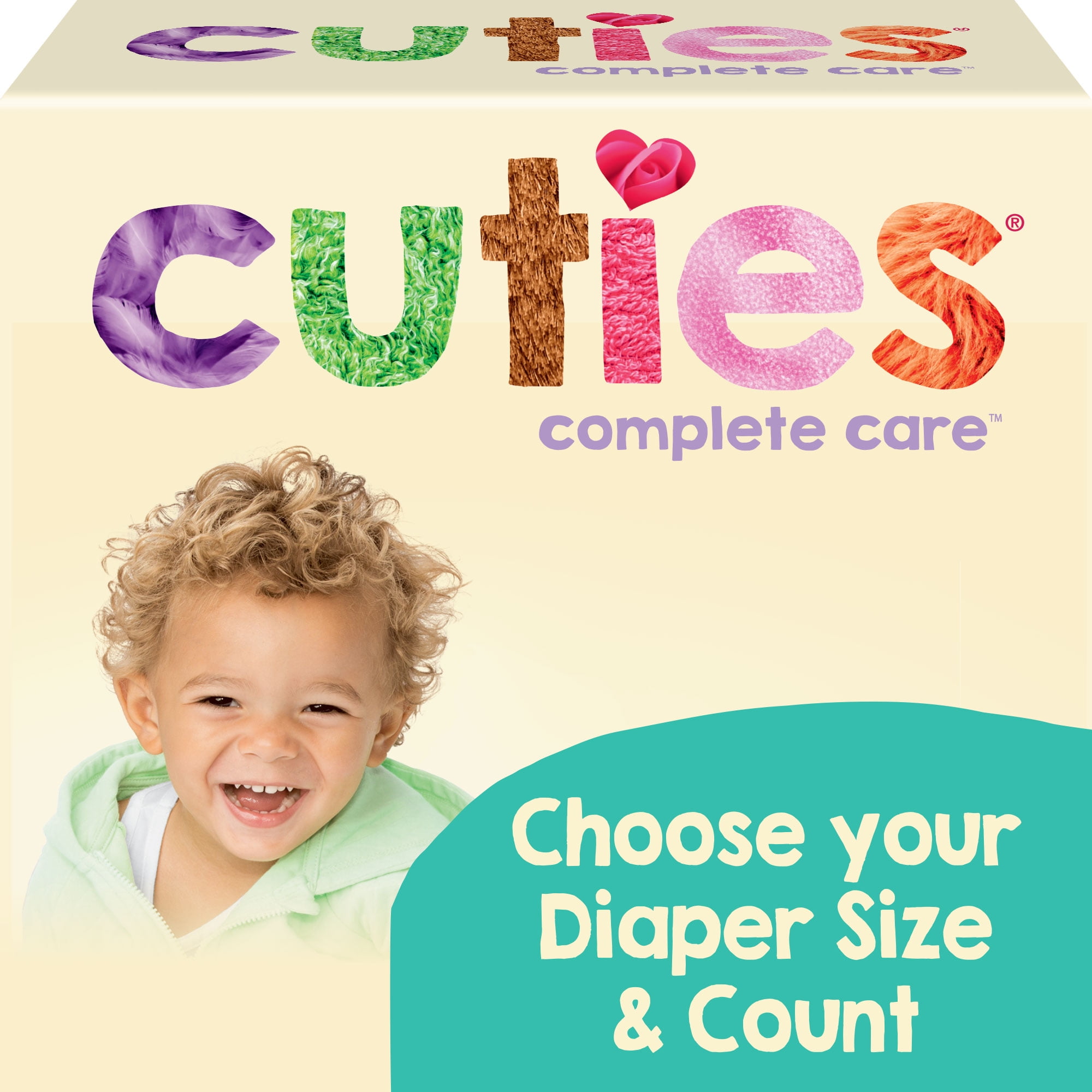 Cuties Complete Care Baby Diapers Choose Size And Count