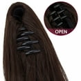 thumbnail image 6 of LELINTA Ponytail Extension Min Claw Clip 18" 24" Curly Synthetic Clip in Claw Ponytail Hair Extension Synthetic Hairpiece with a jaw/Claw Clip, 6 of 8