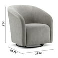 thumbnail image 5 of Dubbin Modern Polyester Loveseat with Side Bags, Perfect for Beige Living Room or Bedroom light Grey, 5 of 8