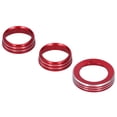 thumbnail image 4 of Cover 3pcs Air Conditioning Button Rings Headlight Knob Trims Decoration Fit For   2015-2020, 4 of 8