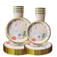 thumbnail image 2 of Vajilla desechable de hada para niña, platos de mariposa y diosa, vasos de servilleta, flores de primavera, Princesa, decoración de fiesta de feliz cumpleaños, 10 invitados, 2 of 4
