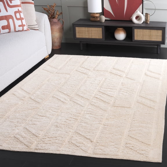 Safavieh Easy Care Raquel Geometric Machine Washable Area Rug, Ivory, 5' x 8'