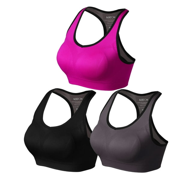 Matchstick Women's Wirefree Yoga Sports Bra,