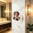 thumbnail image 6 of FHLFN717 Anti-Fog Shower Mirror, Fogless Bathroom Shaving Mirror with Handheld Option for Men and Women, Hanging Shower Mirror, 6 of 8