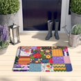 thumbnail image 2 of Pioneer Flower Floral Print Flannel Non Slip Door Rugs,Washable Door Mats Indoor,Decorative Door Mats,Dirt-Resistant and Absorbent Doormat for Entrance,Bedroom,Kitchen,Bathroom,31.5"x17", 2 of 4