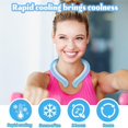 thumbnail image 3 of Changmaius Ice Ring, Neck Ice Pack, Neck Cooling Tube, Reusable Wearable Neck Cooler Body Cooling Products for Indoor Outdoor Summer Hot Weather (Blue/PinkGreen/White/)Changmaius, 3 of 7