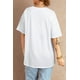 thumbnail image 1 of ABPHQTO Camiseta oversize blanca con cuello redondo para mujer, 1 of 5