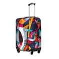 thumbnail image 2 of Bingfone Abstract Jazz Instrumental Luggage Cover Washable Suitcase Cover Protector Anti-scratch Suitcase cover Fits 18-32 Inch Luggage (No luggage included), 2 of 8