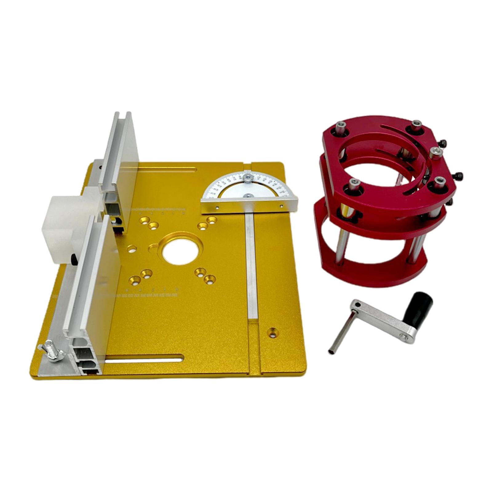 figatia Precision Router Lift Table Router Lift Base ,Accessories, Router Lift ,Set with Router Table Insert Plate for Carpentry Tool