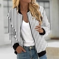 thumbnail image 2 of ChaoHeng Womens Jackets and Coats Clearance Up to 45% Off,Women's Printed Cardigan Jacket Zippered Jacket Long Sleeved Casual Jacket(Black,S), 2 of 5