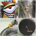 thumbnail image 4 of Maceta Mrlikale con Diseño Abstracto de Rostro 16.5 cm con Drenaje, 4 of 7