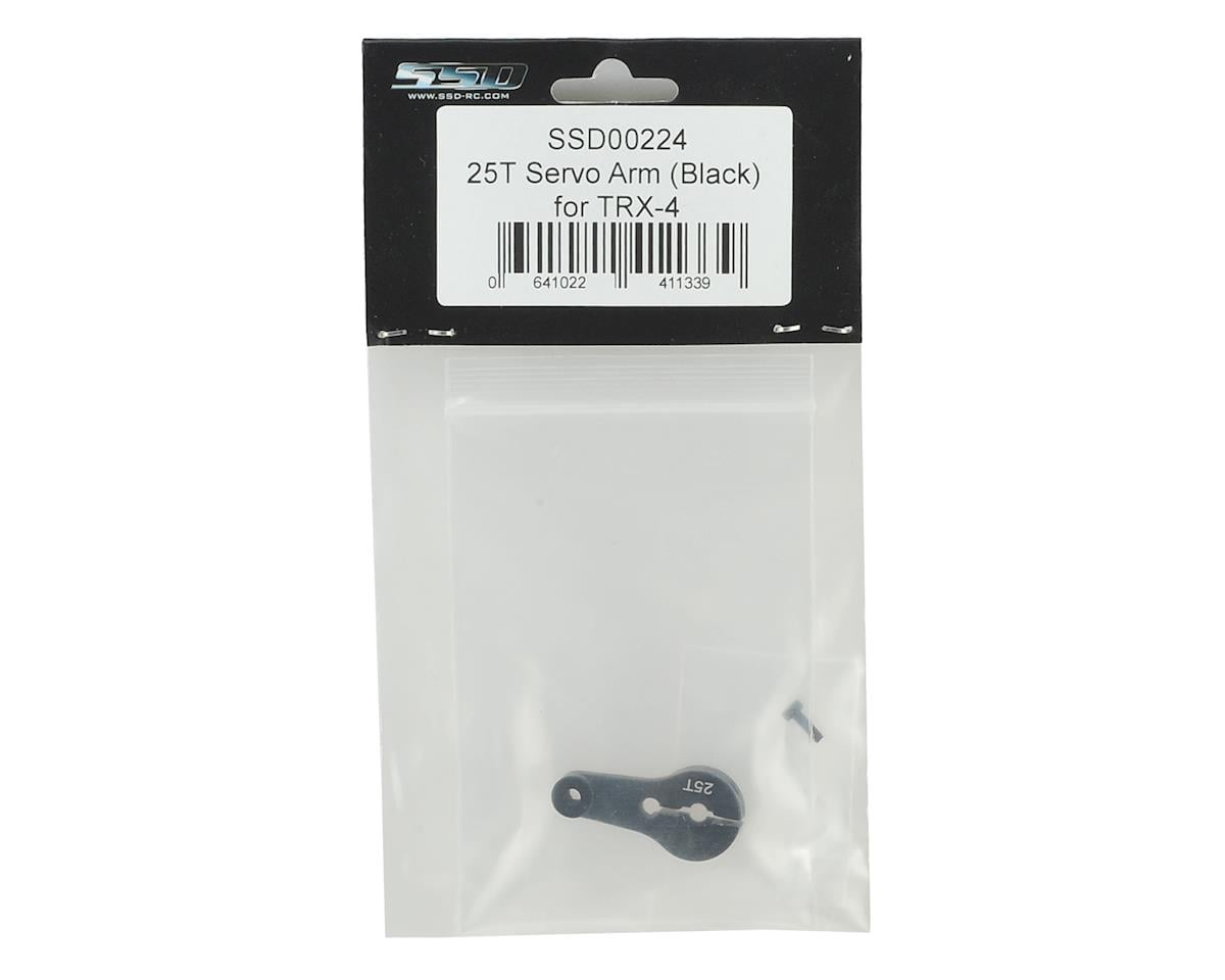 SSD RC 25T Aluminum Servo Horn Black
