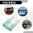 thumbnail image 4 of Unique Bargains 50 Pcs Mini 1AMP APM/ATM Universal Car Fuse Blade Style Fuses for Automotive Car Boat Truck SUV RV Green, 4 of 6