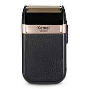 KEMEI Mens Reciprocating Twin Blades Electric Shaver with Spare Razor Head, KM-2024