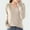Khaki, variant on Crochet Sweater, Soft Comfy Women'S Solid Color Long Sleeved V-Neck Knitted Sweater Thin Sweater Top Knitwear