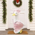 thumbnail image 3 of WKSCLPAI Porch Goose Outfits, Valentine's Day Lawn Goose Costume with Bow Decor Pink Heart Goose Costume Suitable 17/23" Goose Statue Yard Lawns Happy Valentine's Day Decorations, 3 of 6