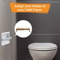 thumbnail image 3 of Top River Toilet Paper Holder with Extender Adaptor, Fit Double Rolls and Triple Rolls, Multipurpose Toilet Paper Holder (Gold), 3 of 4