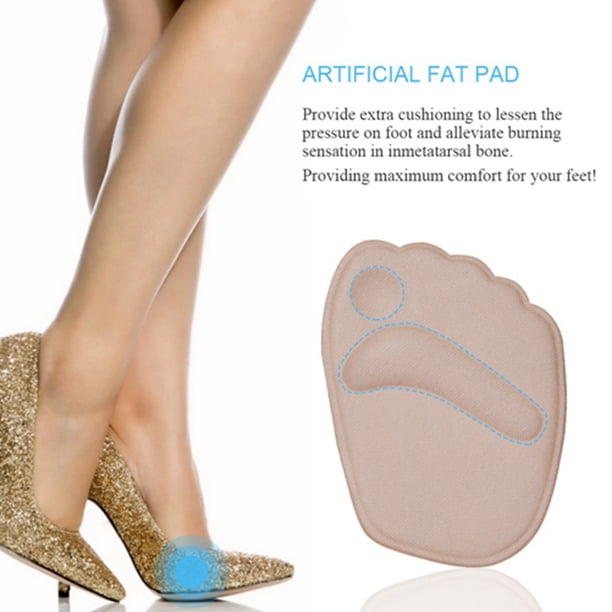 Cojín Para Pies De Tacón Alto, Almohadillas Metatarsianas Para Mujeres, 2 Pares De Almohadillas Gruesas Para Los Pies, Almohadillas Metatarsianas De Gel Antideslizantes Para Reducir La Presión Del Ant