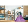 thumbnail image 2 of Ahgly Company Machine Washable Indoor Round Transitional Violet Purple Area Rugs, 8' Round, 2 of 7