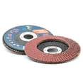 thumbnail image 4 of Eco Edge 4.5-Inch 3-Pack 40/60/80 Grits Assorted Aluminum Oxide Flap Discs (4-1/2" x 7/8" Arbor, Bevel Type 29) For Angle Grinder, 4 of 5