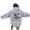 Grey, variant on Women's Letter Print Hoodies Long Sleeved Hoodie With Pockets Women Polyester Hoodies
