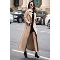 thumbnail image 2 of Gabardina Ebossy para mujer con doble botonadura, color caqui, XXL, 2 of 4