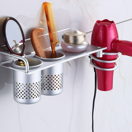 Eeekit Hair Dryer Stand Collection Storage Hanging Rack Organizer Eeekit Hair Dryer Stand Collection Storage Hanging Rack Organizer Bathroom Hanger Wall Mount Aluminum Set With