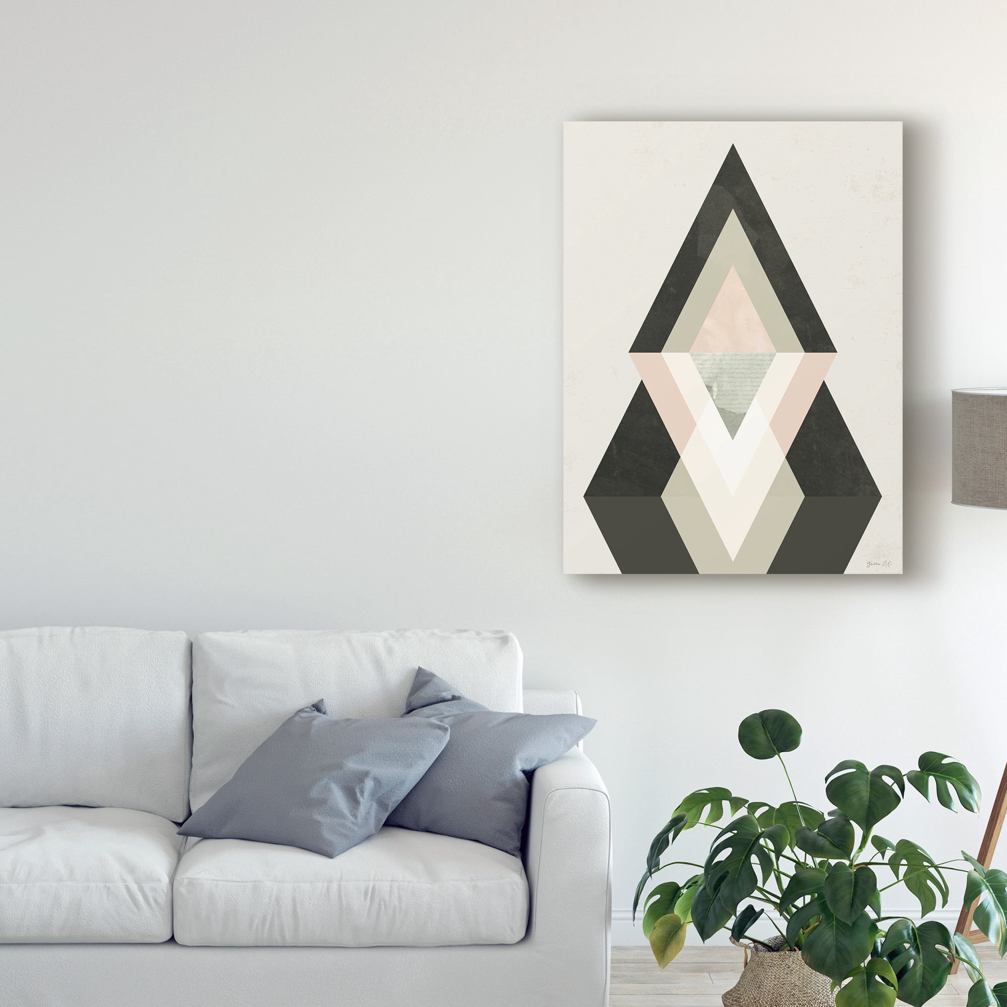 Trademark Fine Art 'Mountains Beyond Mountains II' Canvas Art by Green Lili