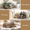 thumbnail image 2 of 8-Piece Wood Cake Stand Set, Burnt Wood Tiered Display for Cupcakes, Desserts, Party Food, 2 of 9