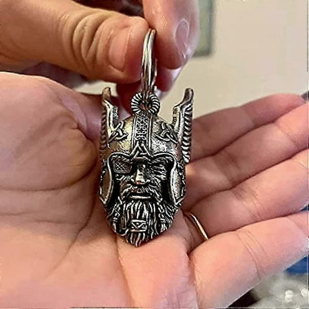 The Guardian Of The Viking God Of Odin,good Luck Charm,biker Gift,rides A Bell To Dispel Bad Luck,odin Viking God Bravo Bell,gremlin Guardian Ride Bel