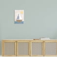 thumbnail image 2 of Stupell Industries Geometric Sailboat Striped Ocean Water Graphic Art Unframed Art Print Wall Art, Design by Katie Doucette, 2 of 6