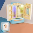 thumbnail image 3 of HUASHENG Jouet de Cuisine de Jeu d'Imitation Multiusage Décoration de Maison de Poupée Jouet Éducatif Réfrigérateur de Simulation Ensemble de Cuisine pour Garçons Filles Bleu, 3 of 8