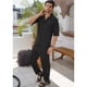 thumbnail image 5 of Conjunto De Camisa Con Cuello En V Para Hombre,2 Piezas, 5 of 8