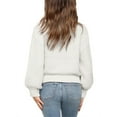 thumbnail image 2 of Auburet Girls Mock Neck Pullover Sweaters Casual Long Sleeve Knit Jumper Tops, 2 of 3