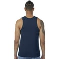 thumbnail image 2 of Mens 100% Cotton Yoga Tank Top Shirt, Medium Midnight Navy, 2 of 5