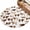White, Brown, Coffee, variant on Round Rugs 5Ft, Farmhouse Cow Vintage Round Area Rug Washable Indoor Throw Carpet, Beige Animals Prints Soft Non Slip Circle Rug for Cabinet Bathroom Home Decor Aesthetic