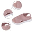 thumbnail image 5 of DGMIOCS Womens Orthopedic Walking Sandals Arch Support Comfort -On Sport Sandals Open-Toe Athletic Sandals for Plantar Fasciitis Summer Beach Casual Size: 11 Pink, 5 of 9