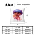 thumbnail image 5 of Jellyfish Stunning Velvet Throw Pillow Covers with Unique Patterns - Set of 2, 16x16, 18x18, 20x20 Inches for Home Decor and Gifting, 5 of 6
