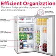 thumbnail image 6 of Frigidaire 3.2 Cu. ft. Retro Compact Refrigerator with Side Bottle Opener EFR376, Moonbeam, 6 of 14