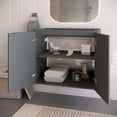 thumbnail image 3 of Modway Vitality 29.5" Plastic and Wood Wall-Mount Bathroom Vanity in Gray, 3 of 8