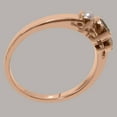 thumbnail image 4 of LBG British Made Stunning 18k Rose Gold Natural Peridot & Cultured Pearl Womens Engagement Ring - 33 size options - Size 8.5, 4 of 5