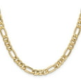 thumbnail image 5 of Auriga Fine Jewelry 10K Yellow Gold 6.25 mm Semi-Solid Figaro Chain Necklace for Men 22", 5 of 7