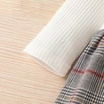 thumbnail image 2 of Styles I Love Baby Toddler Girls Ribbed Long Sleeve Grey Tartan Plaid Bowknot Dress Autumn Winter Holidays Dressy Outfit (6 Months), 2 of 7
