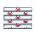 thumbnail image 1 of Balery Cute Red Crabs With Nautical Alfombrilla de Secado para Cocina, 18x24 Pulgadas, Súper Absorbente para Platos y Encimeras, 1 of 7