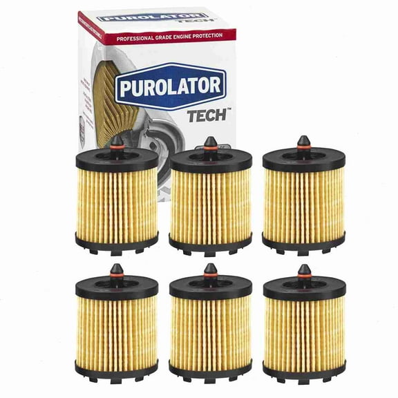 6 pc Purolator TECH TL15436 Engine Oil Filters for 041-0810 12575810 12579143 12580254 12605565 12605566 19168267 19260345 21018801 22685727 24460713 27082 27082MP 37082 47082 5 650 329 5 650 331 5