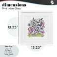 thumbnail image 3 of Giraffe in Midst of Flowers White Framed Print Under Glass, design by Cecilia Battaini, 3 of 10