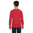 thumbnail image 3 of Gildan G540B Youth Heavy Cotton 100% Cotton Long Sleeve&nbsp;T-Shirt, Red, M, 3 of 4