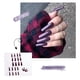 thumbnail image 1 of Uñas postizas a presión, regalos para mujeres, 24 piezas, colores brillantes, color sólido, manicura, estilo largo, láminas reutilizables, pegatinas para uñas., 1 of 3