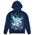 thumbnail image 3 of Ed Hardy Men's Hoodie Dagger Snake Fleece Pullover Sweatshirt (Large, Navy), 3 of 3