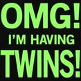 thumbnail image 2 of CafePress - OMG! Im Having Twins! Maternity Dark T Shirt - Maternity Dark T-Shirt, 2 of 3